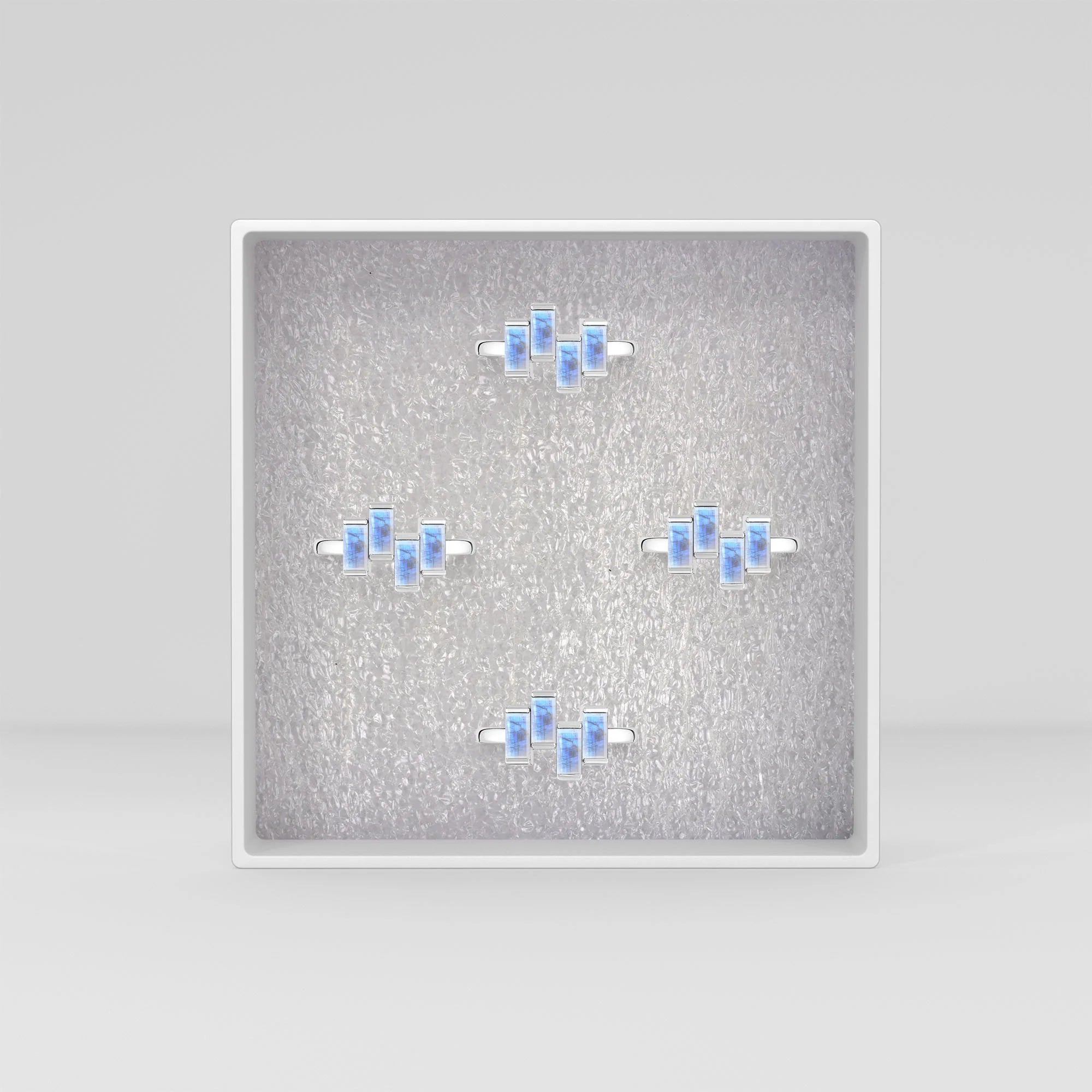 natural rainbow moonstone ring