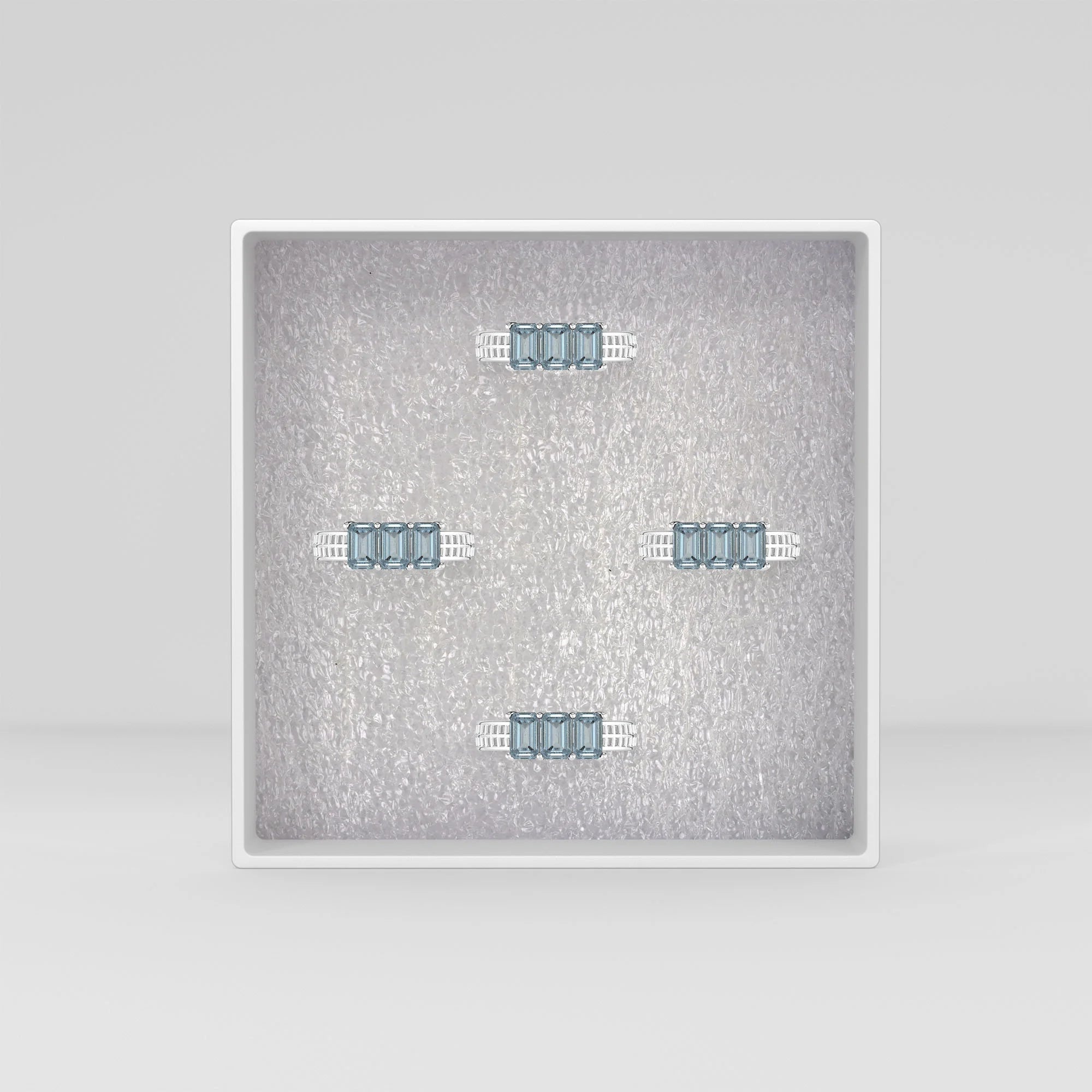 aquamarine prong set ring