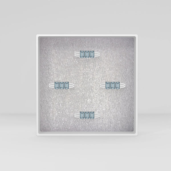 aquamarine prong set ring