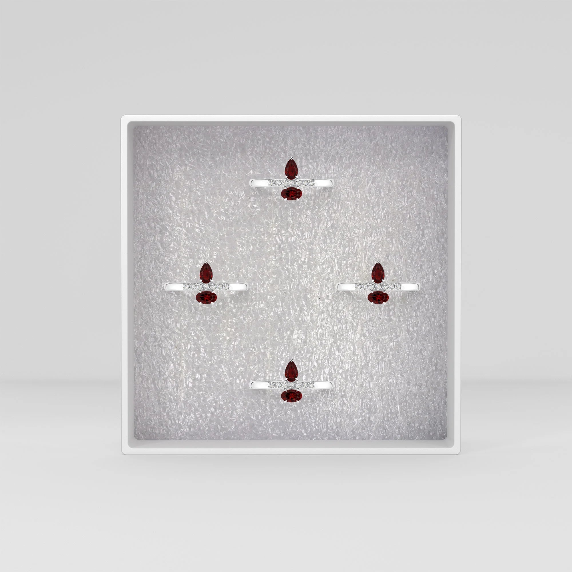 garnet prong-set ring