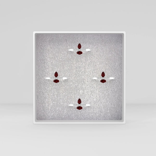 garnet prong-set ring