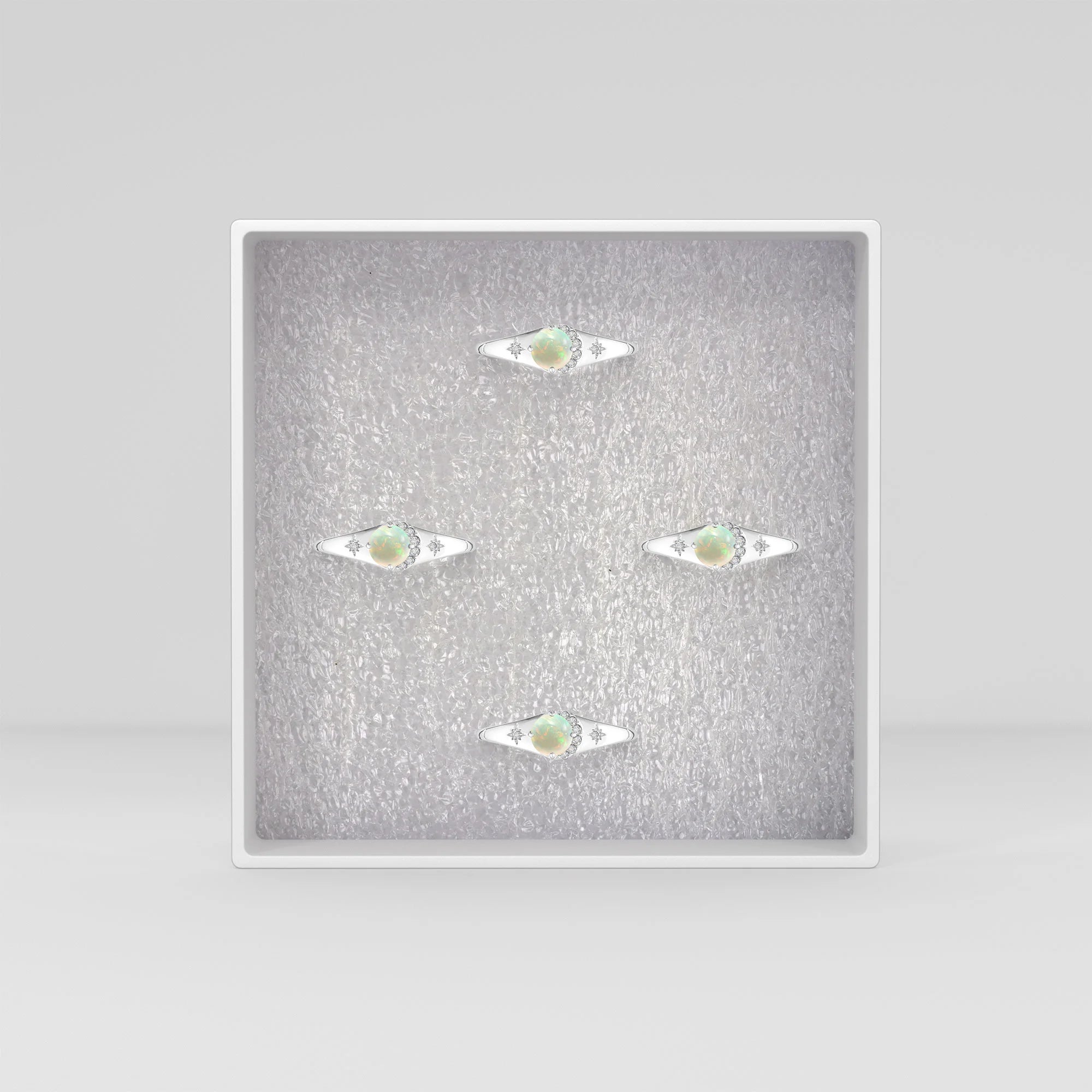 ethiopian-opal-moissanite prong-set ring