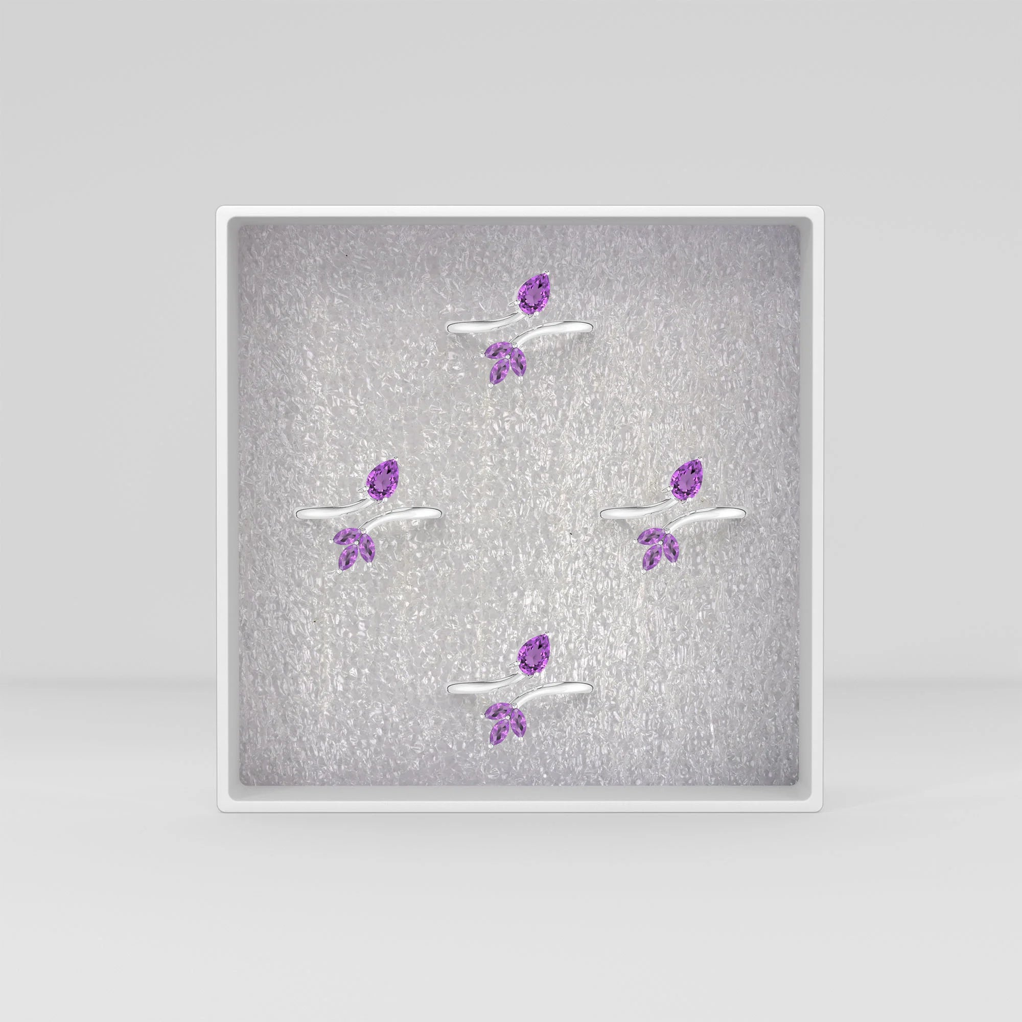 amethyst prong-set ring