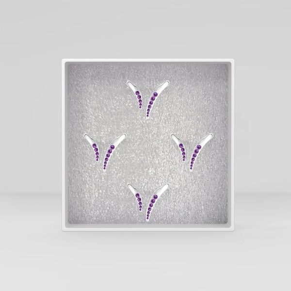amethyst prong-set ring