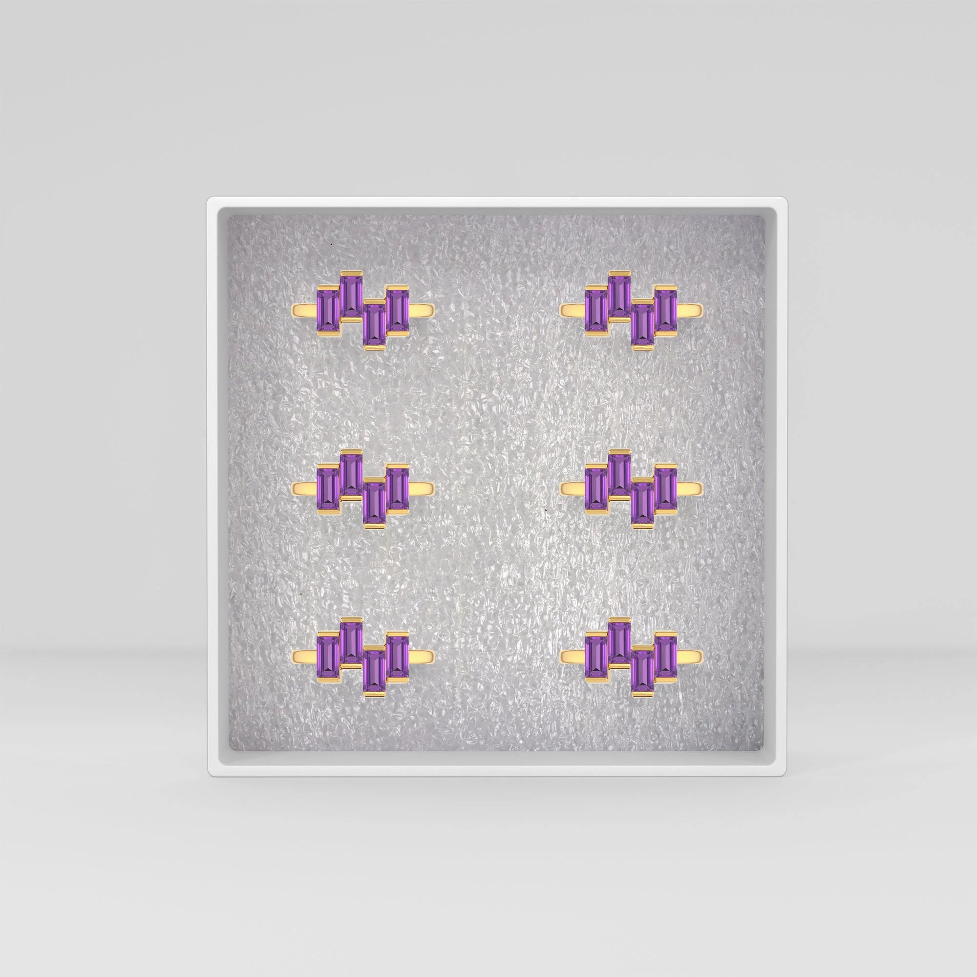 natural amethyst ring