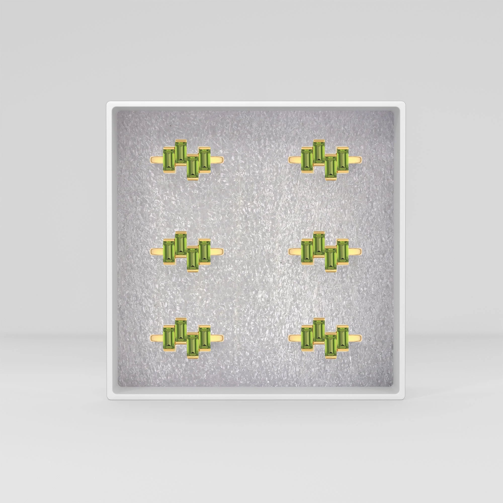 natural peridot ring