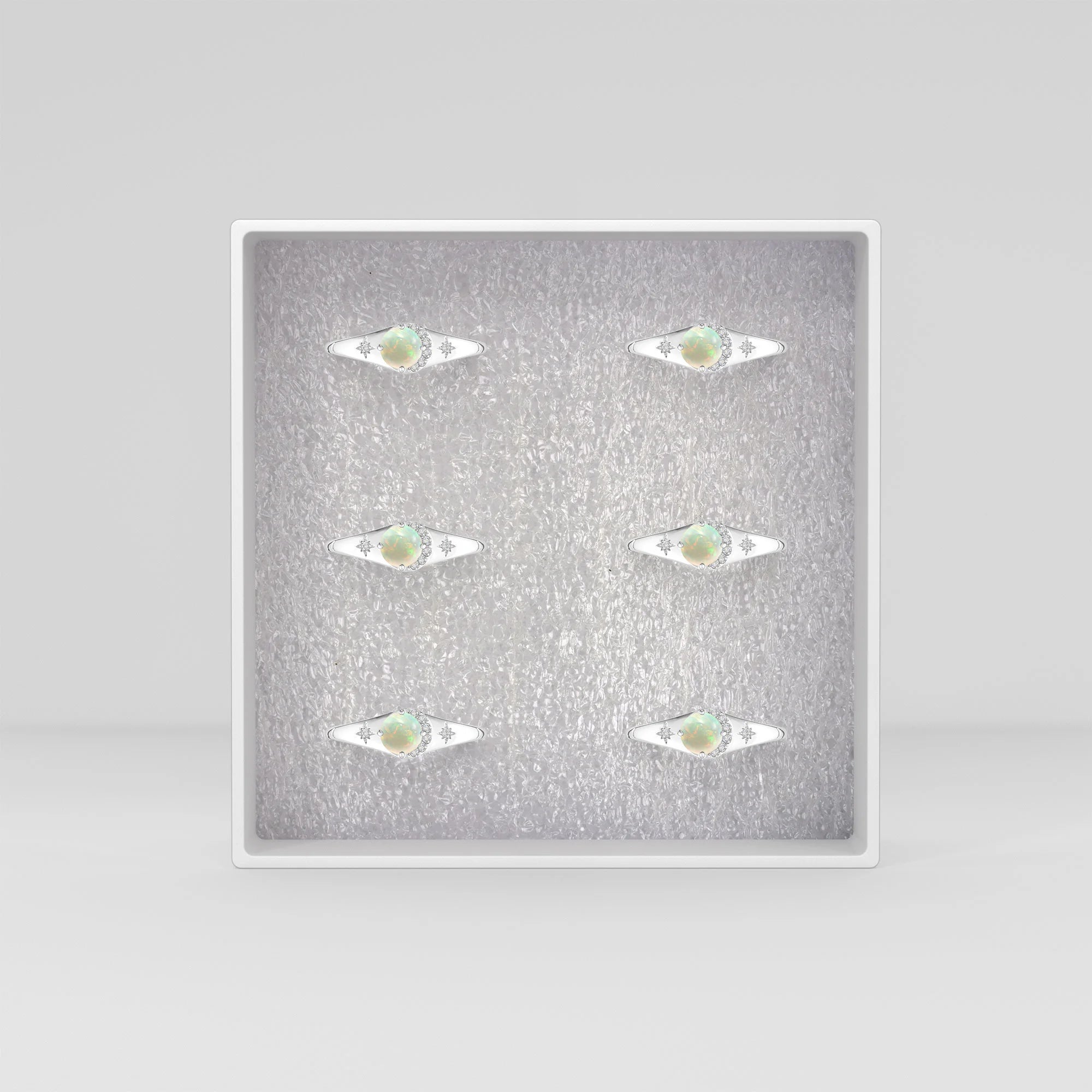 ethiopian-opal-moissanite prong-set ring