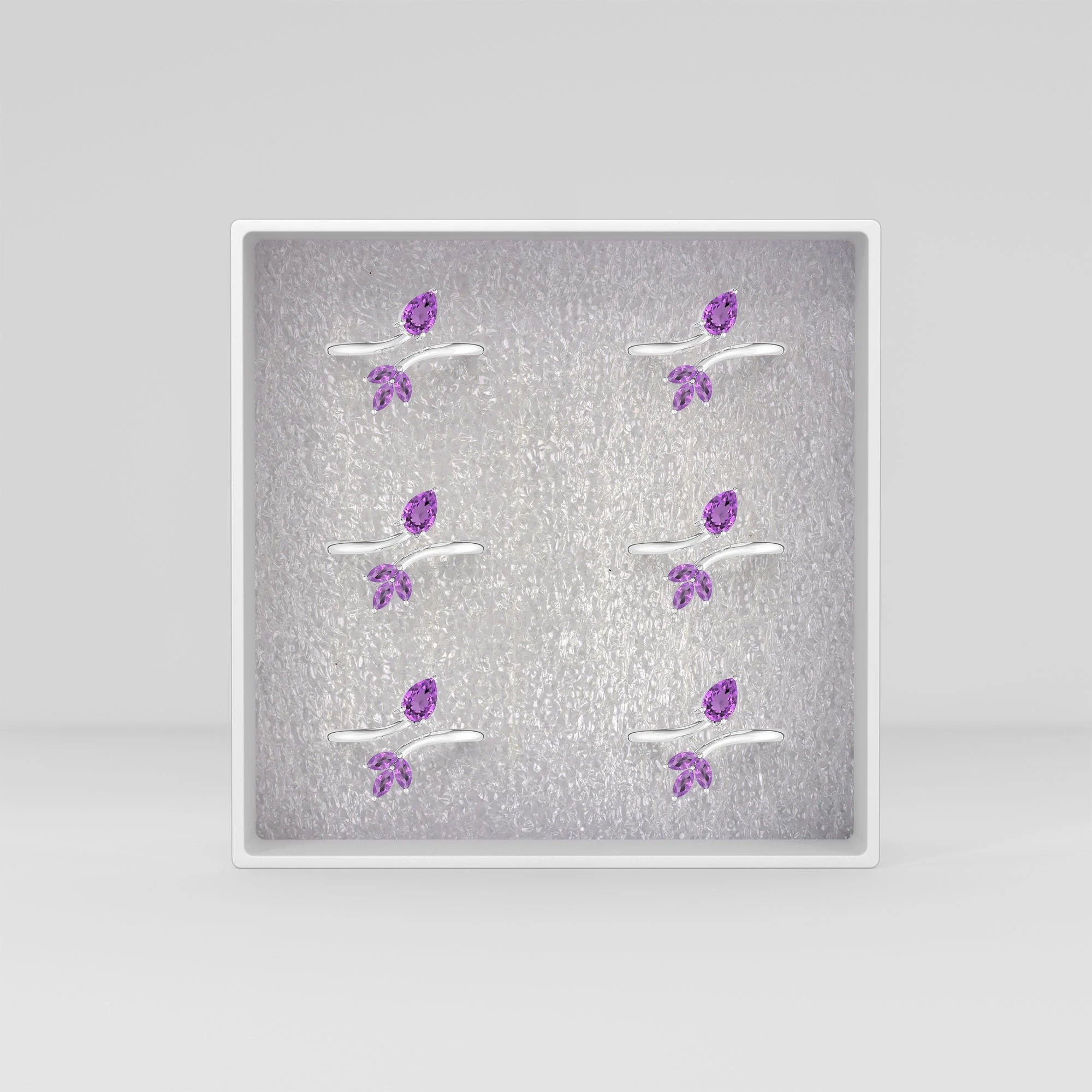 amethyst prong-set ring