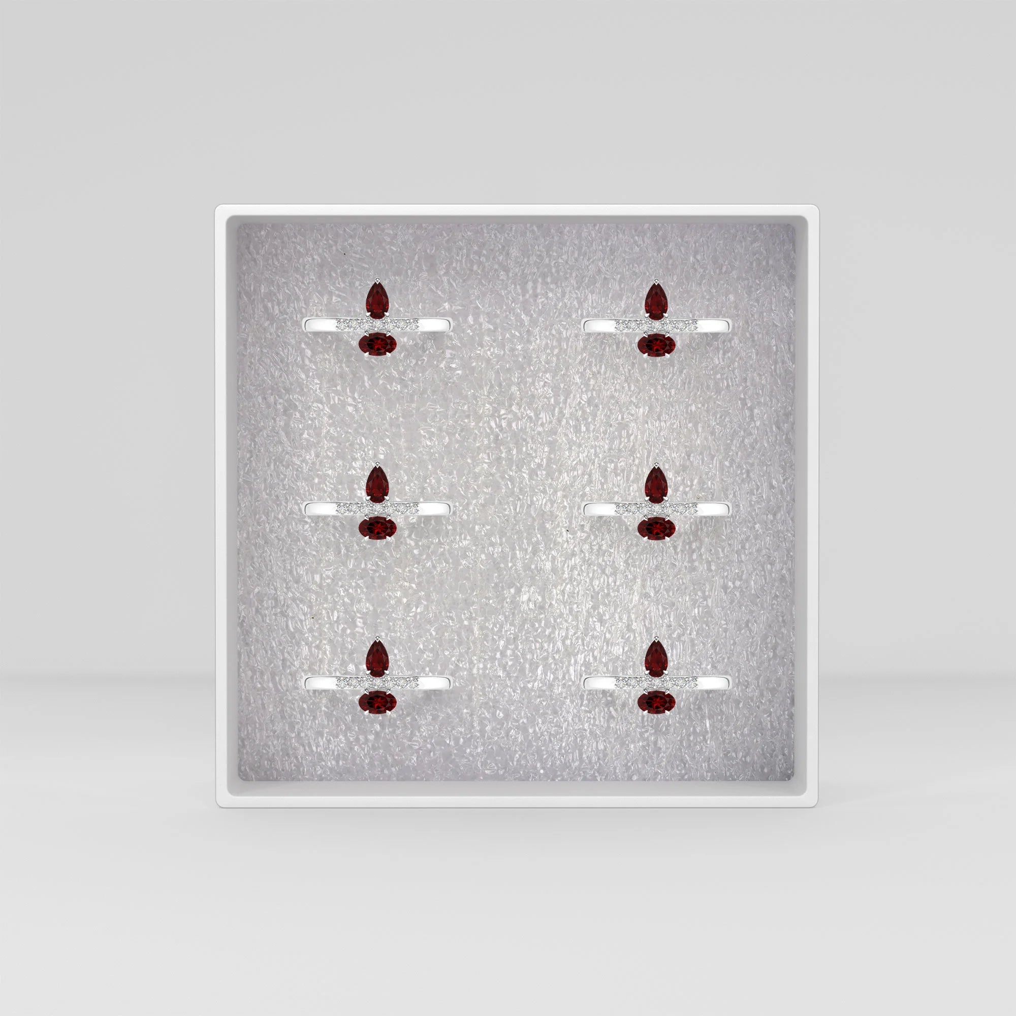 garnet prong-set ring