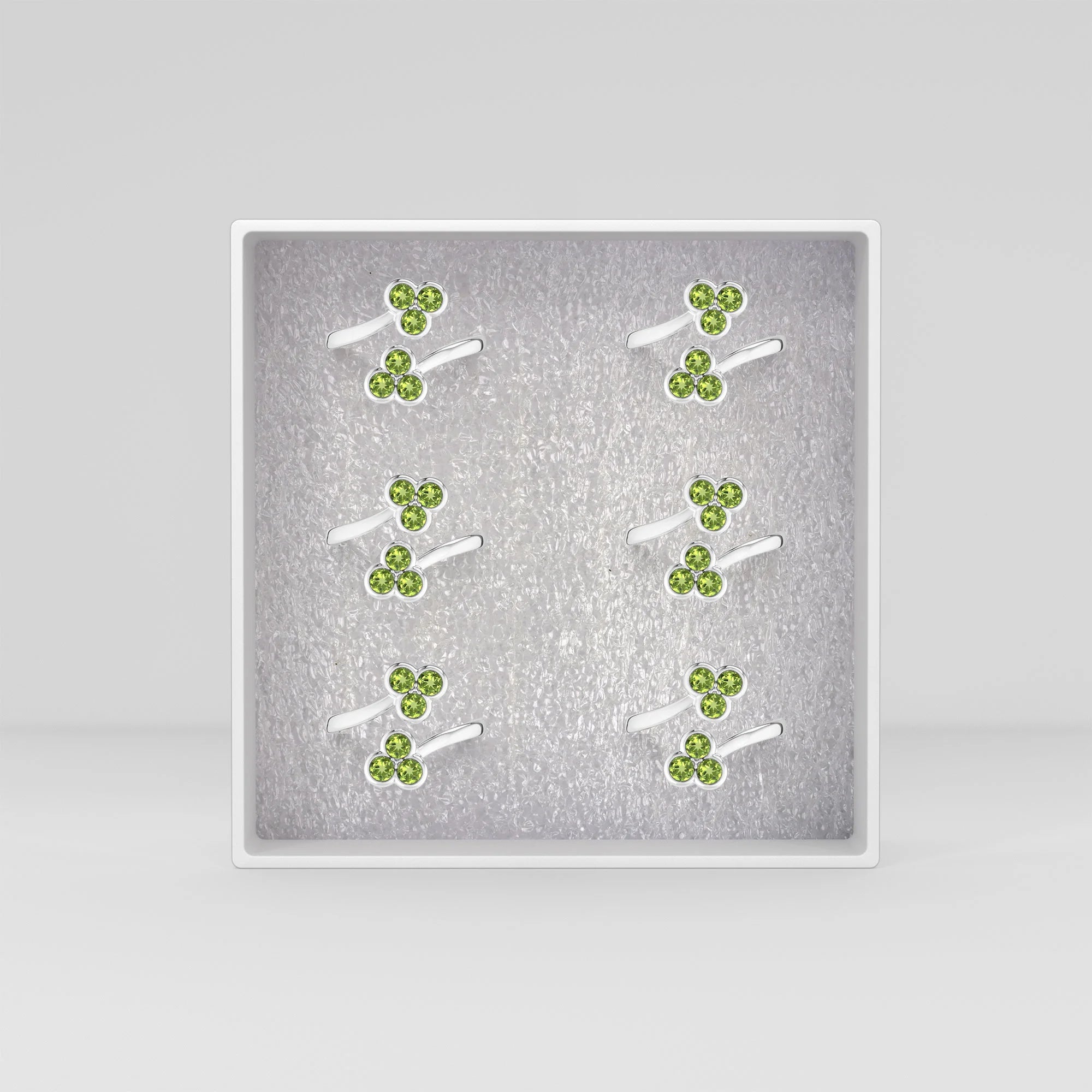 peridot bezel-set ring