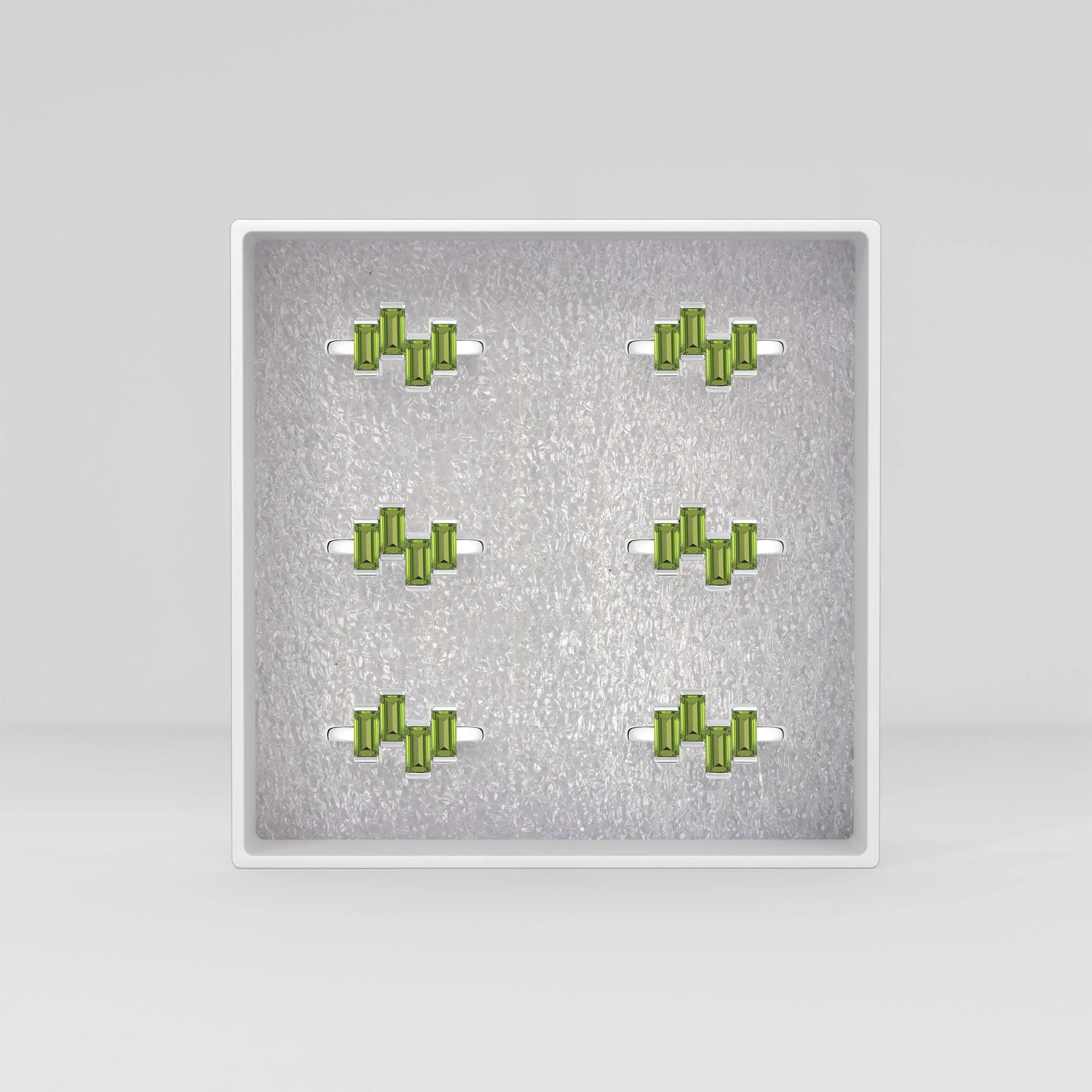 natural peridot ring