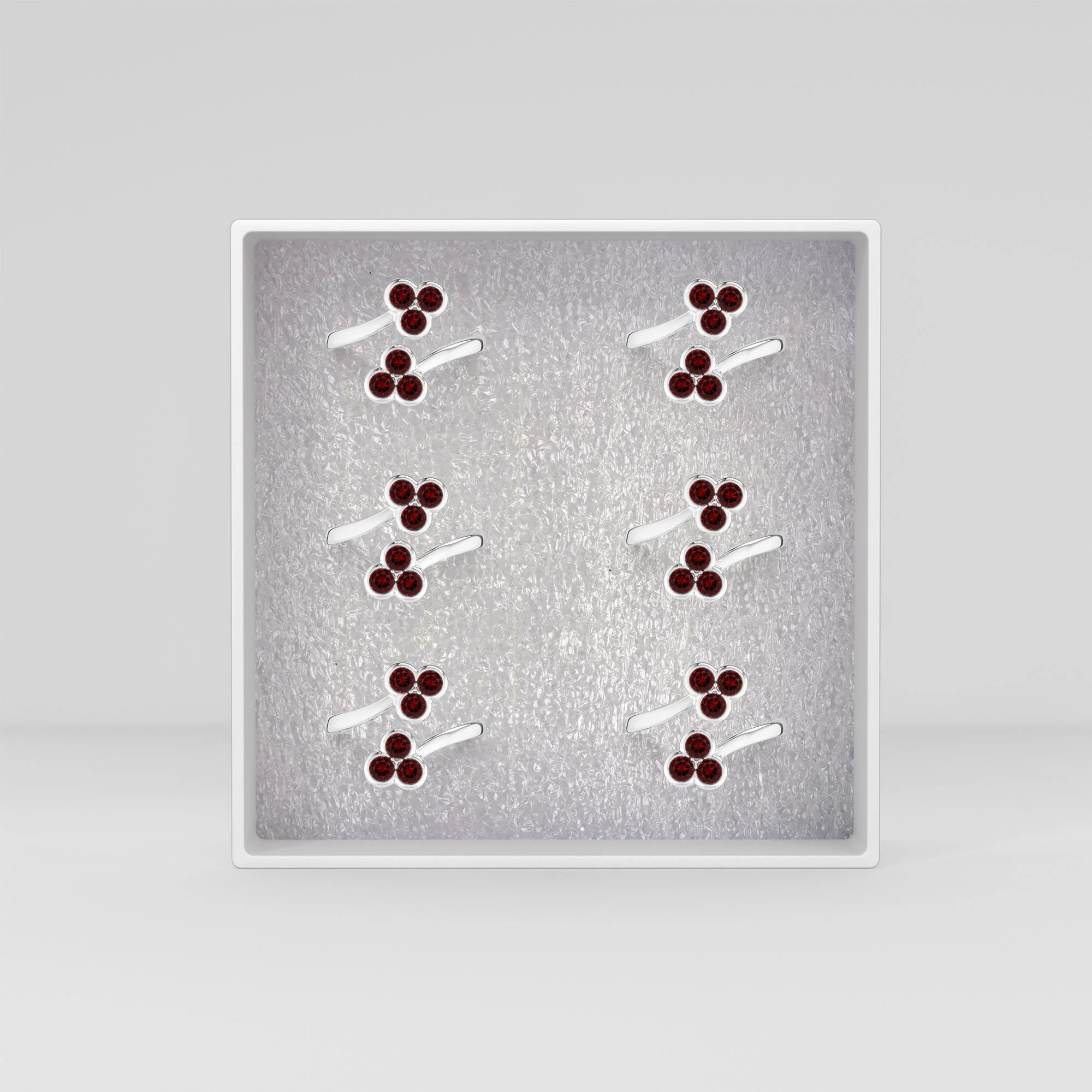 garnet bezel-set ring