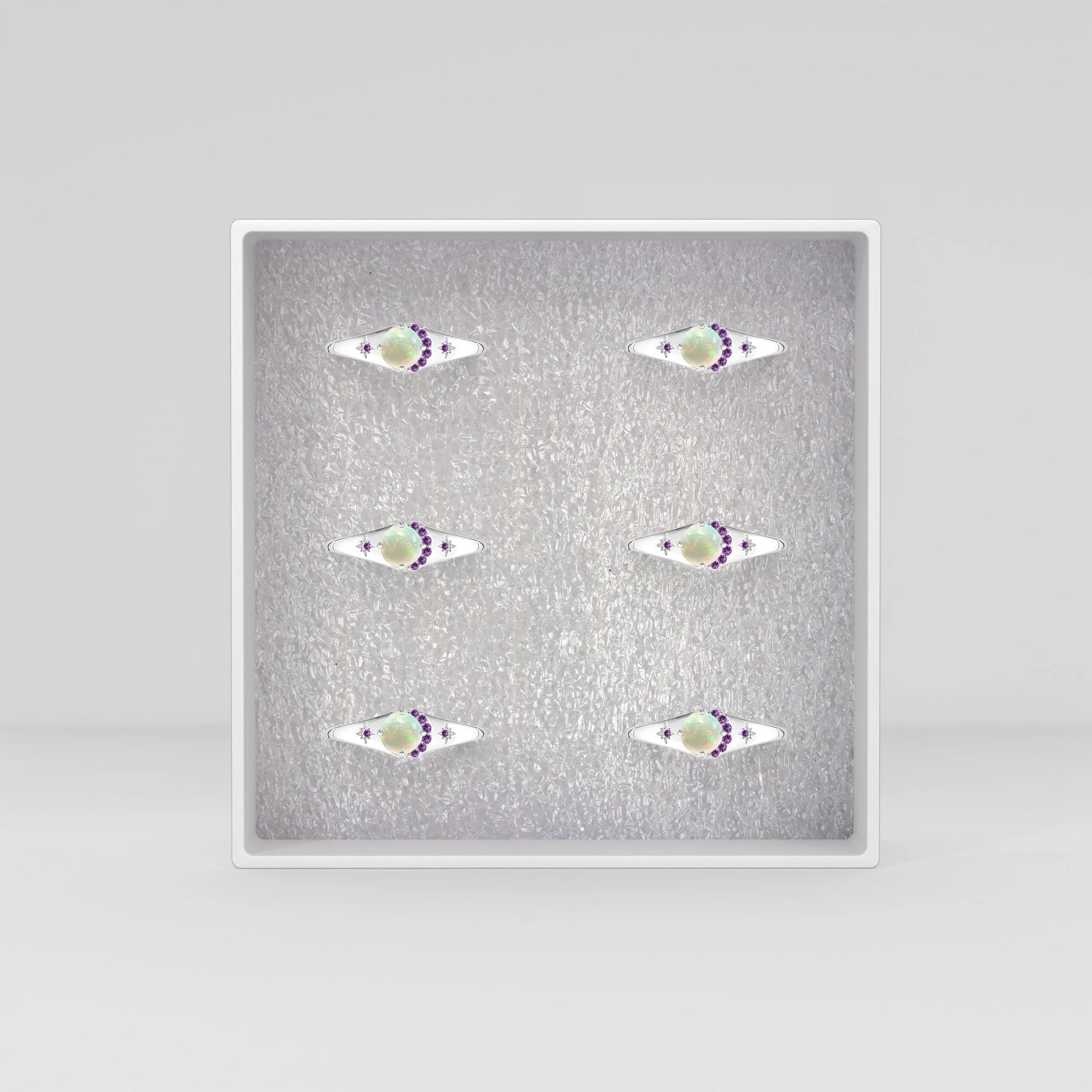 ethiopian-opal-amethyst prong-set ring