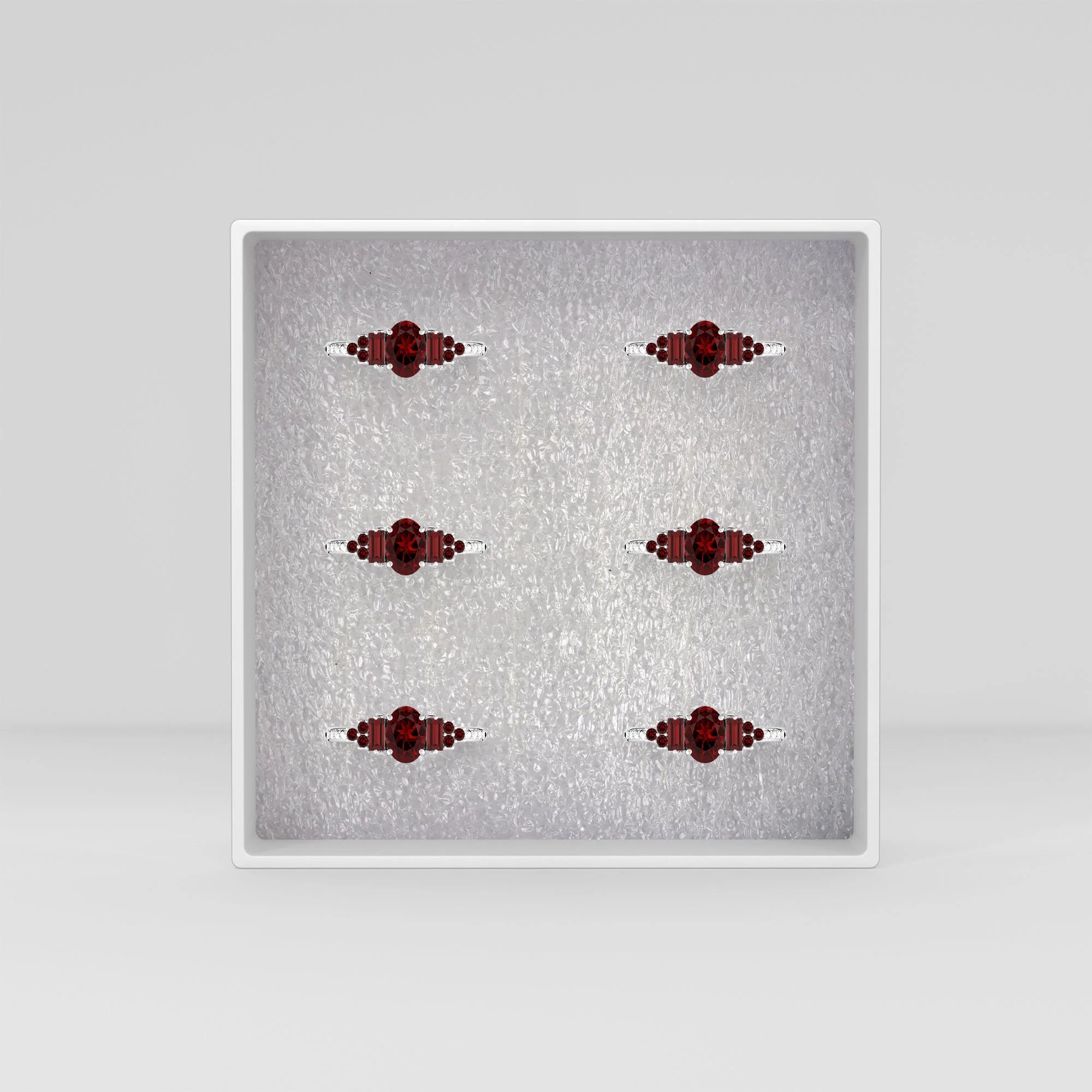 garnet prong-set ring