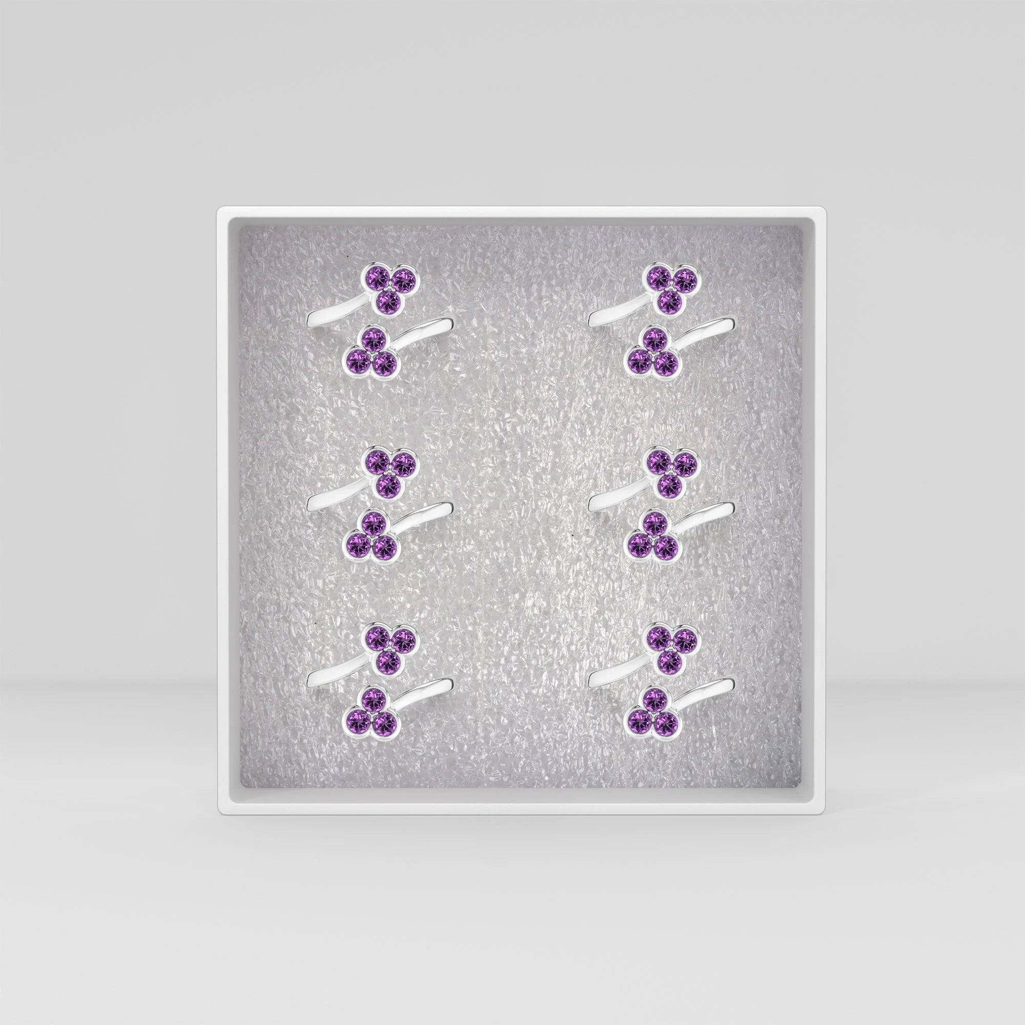 amethyst bezel-set ring