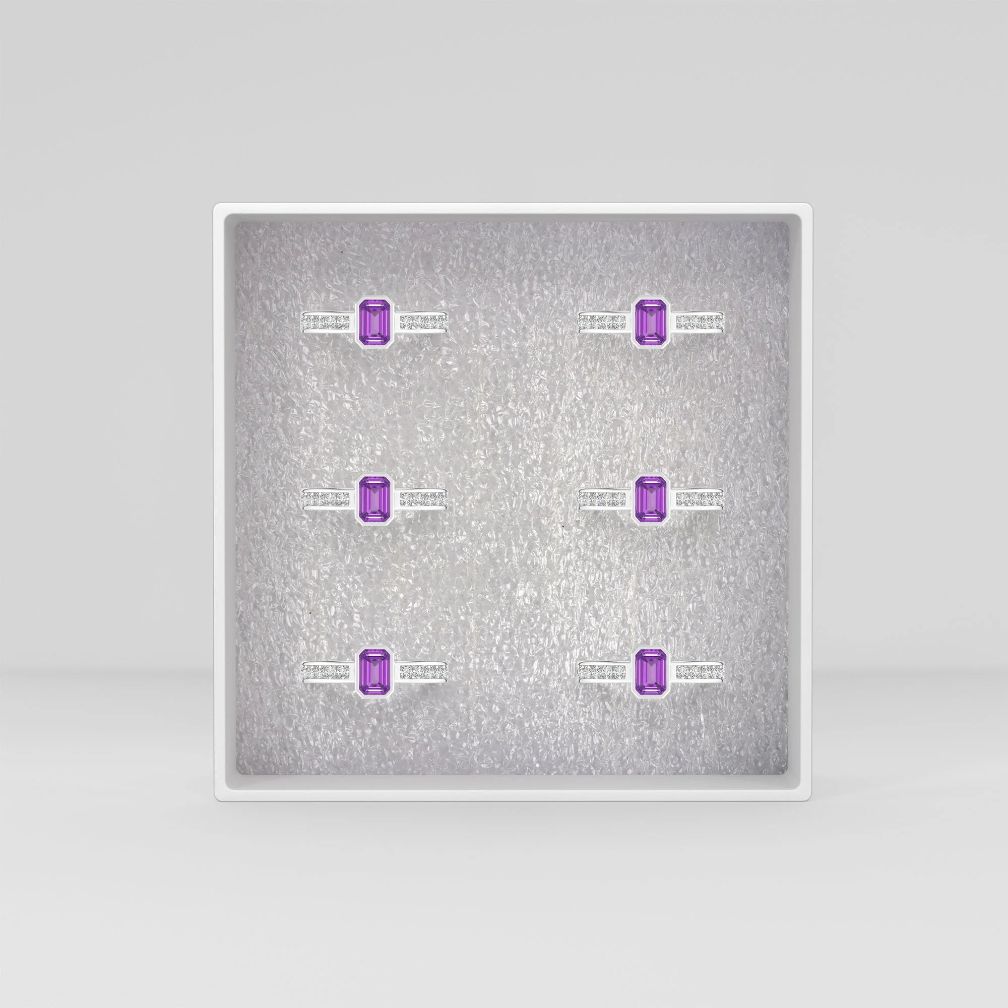 natural amethyst rings