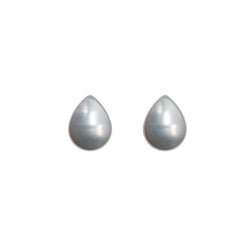 Natural Pearl Cab Earring 925 Sterling Silver Bezel Set Stud Handmade Jewelry Pack of 3