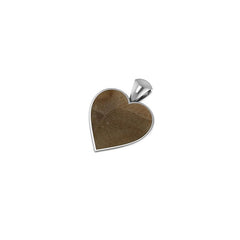 925 Sterling Silver Natural Petoskey Cab Pendant Bezel Set Jewelry Pack of 1