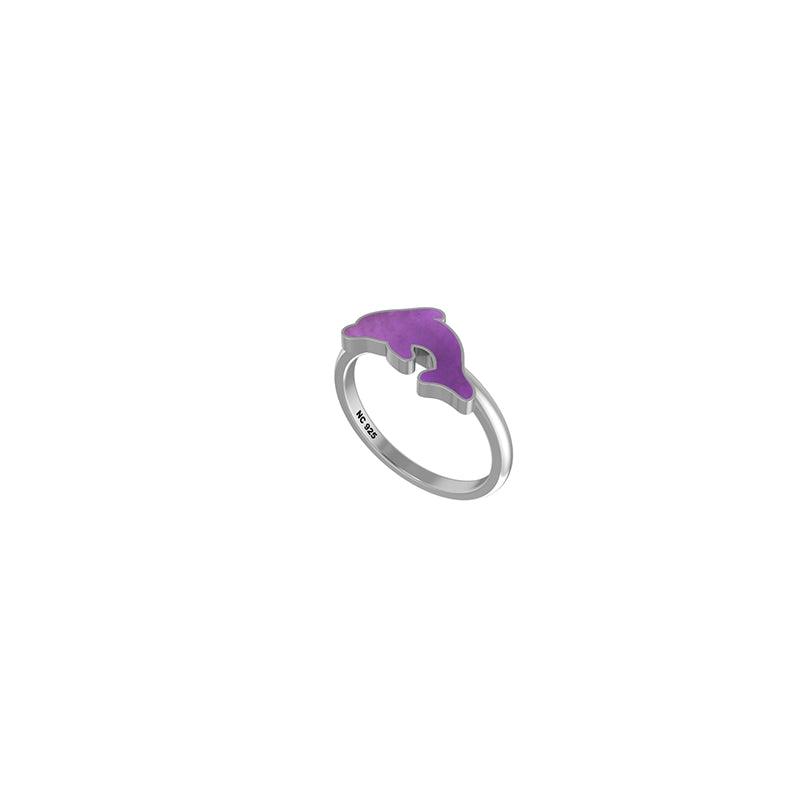 925 Sterling Silver Natural Cab Gemstone Dolphin Shape Rings Bezel Setting Jewelry