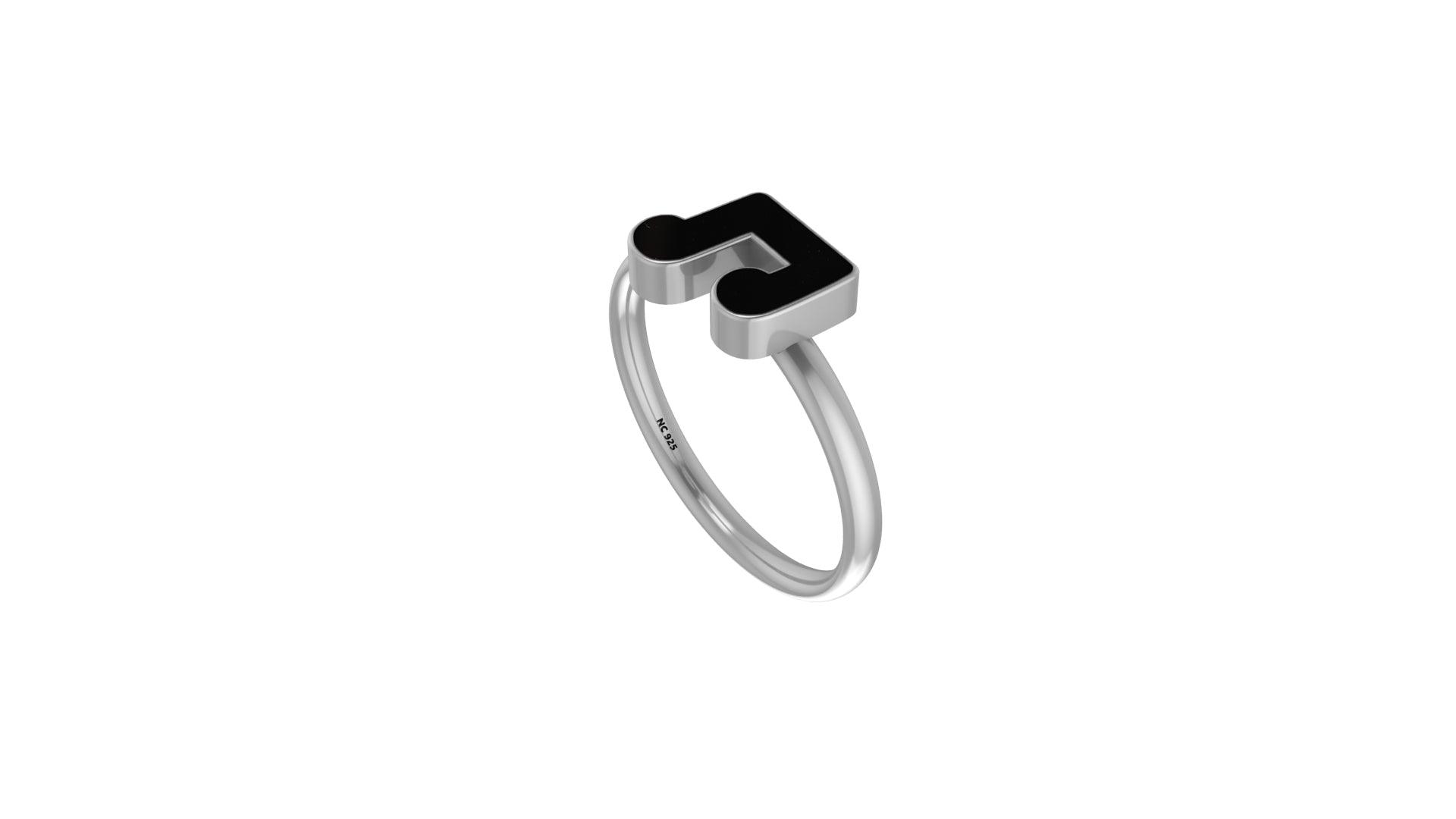 Natural Black Onyx Rings for Women in Sterling Silver (Pack of 6, Bezel-Set)