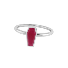 Natural Ruby Stackable Rings for Women in Sterling Silver (Pack of 12, Bezel-Set)