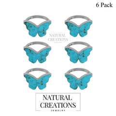 925 Sterling Silver Ring Butterfly Shape Natural Cab Gemstone Bezel Setting Handmade Jewelry