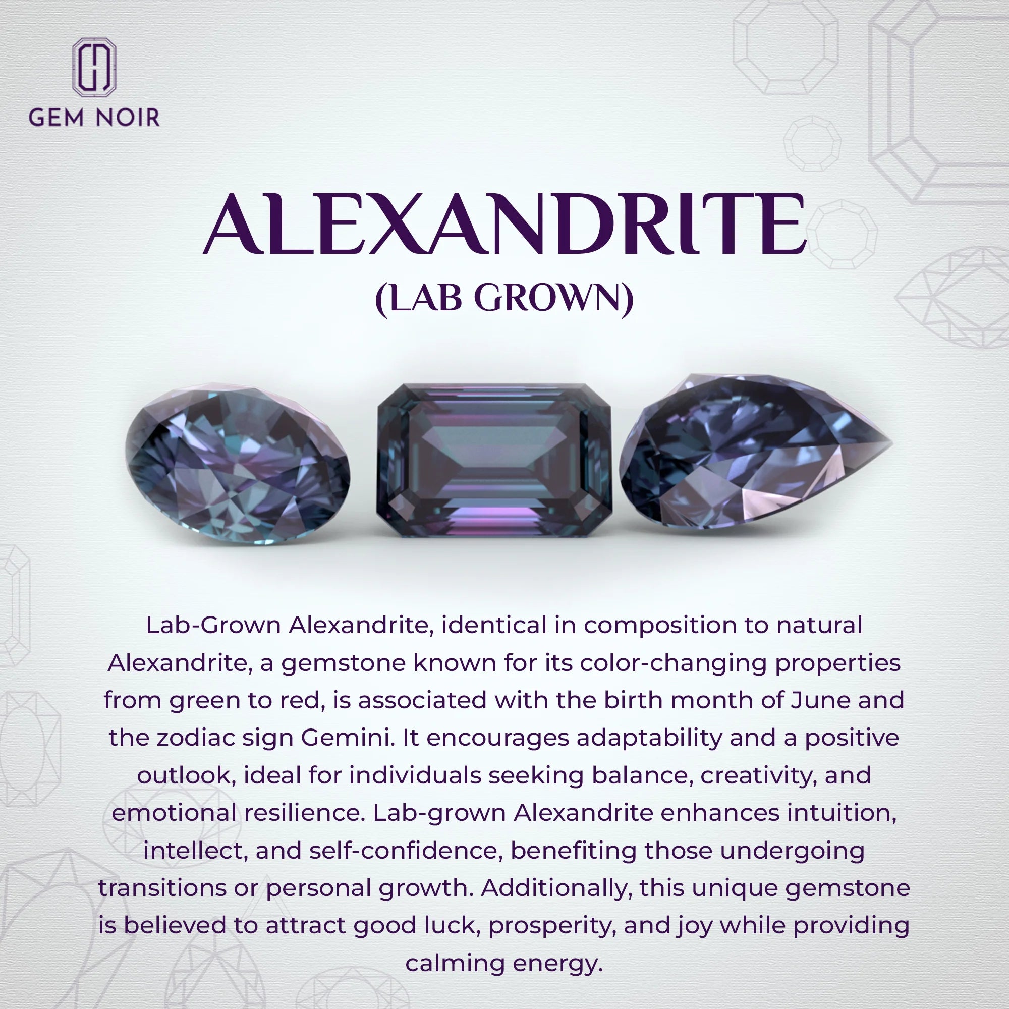Lab Grown Alexandrite Round Solitaire Engagement Rings