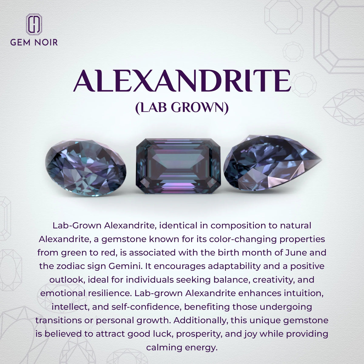 Lab Grown Alexandrite Oval Solitaire Engagement Rings