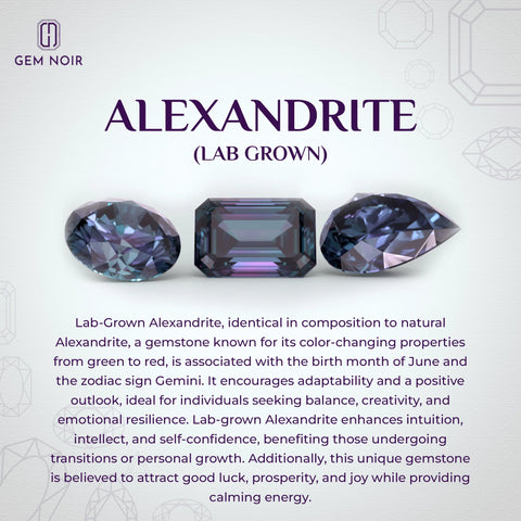 Lab Grown Alexandrite Oval Solitaire Engagement Rings