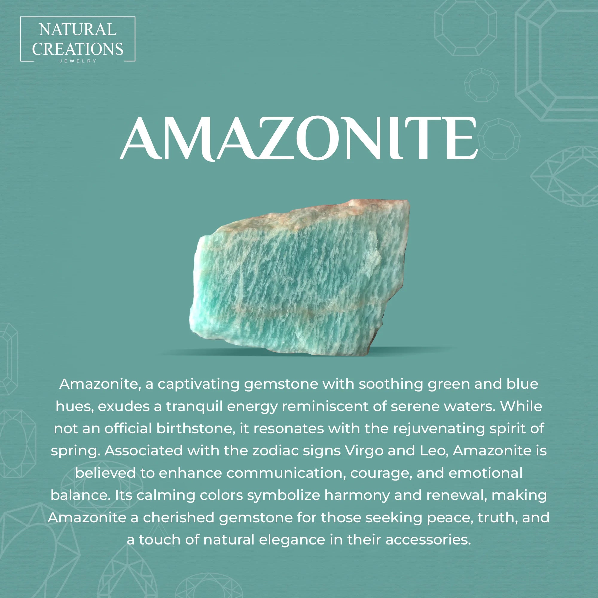 amazonite rough bracelet