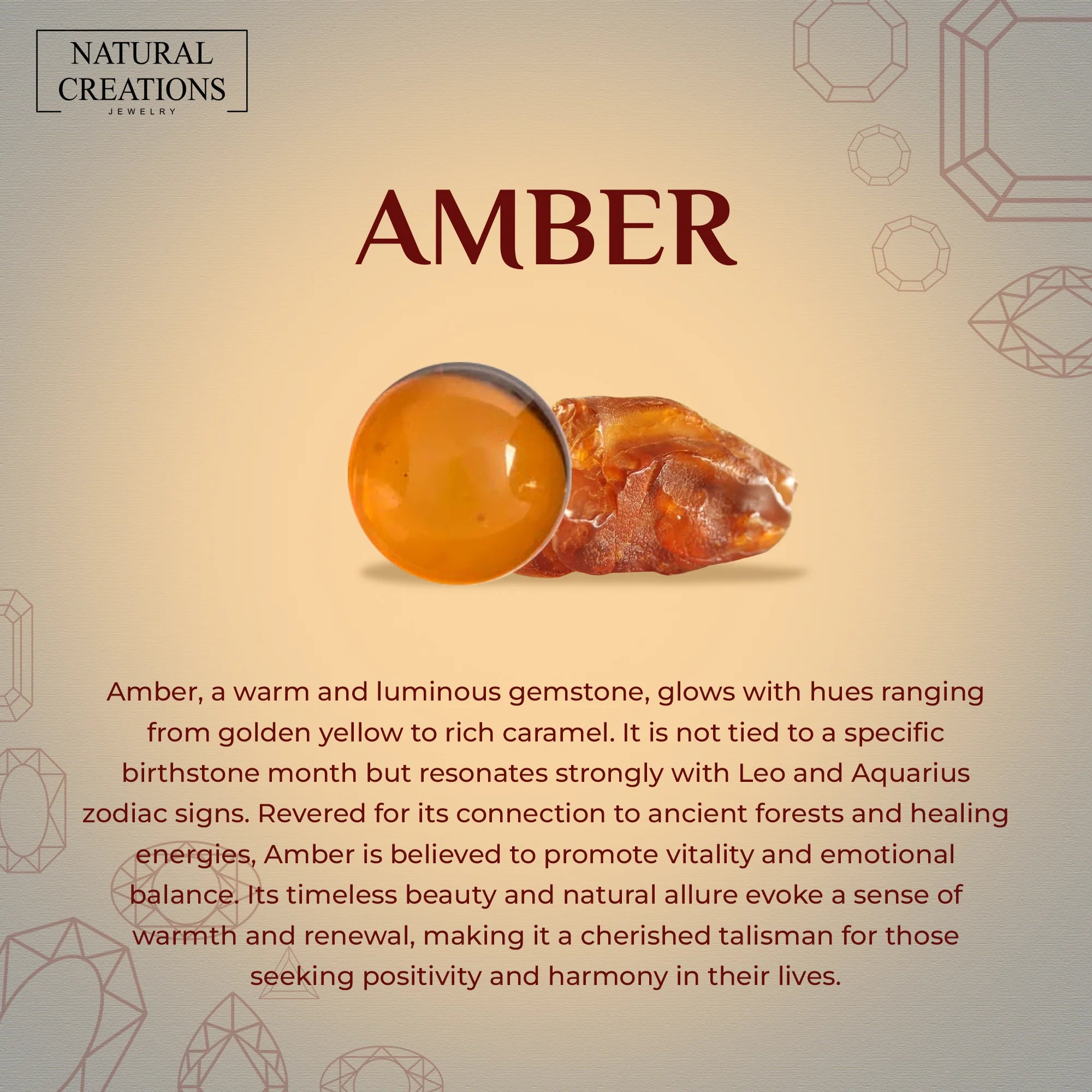 amber rough bracelet