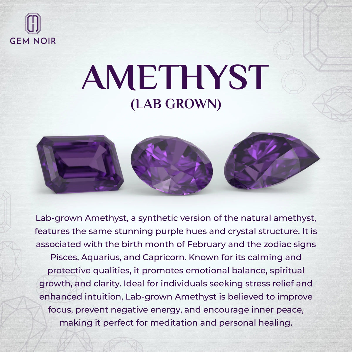 Natural Amethyst Oval Solitaire Engagement Rings