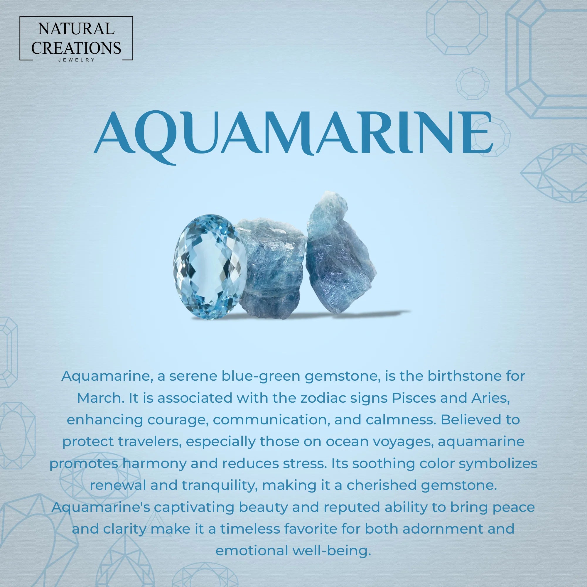 aquamarine prong set ring
