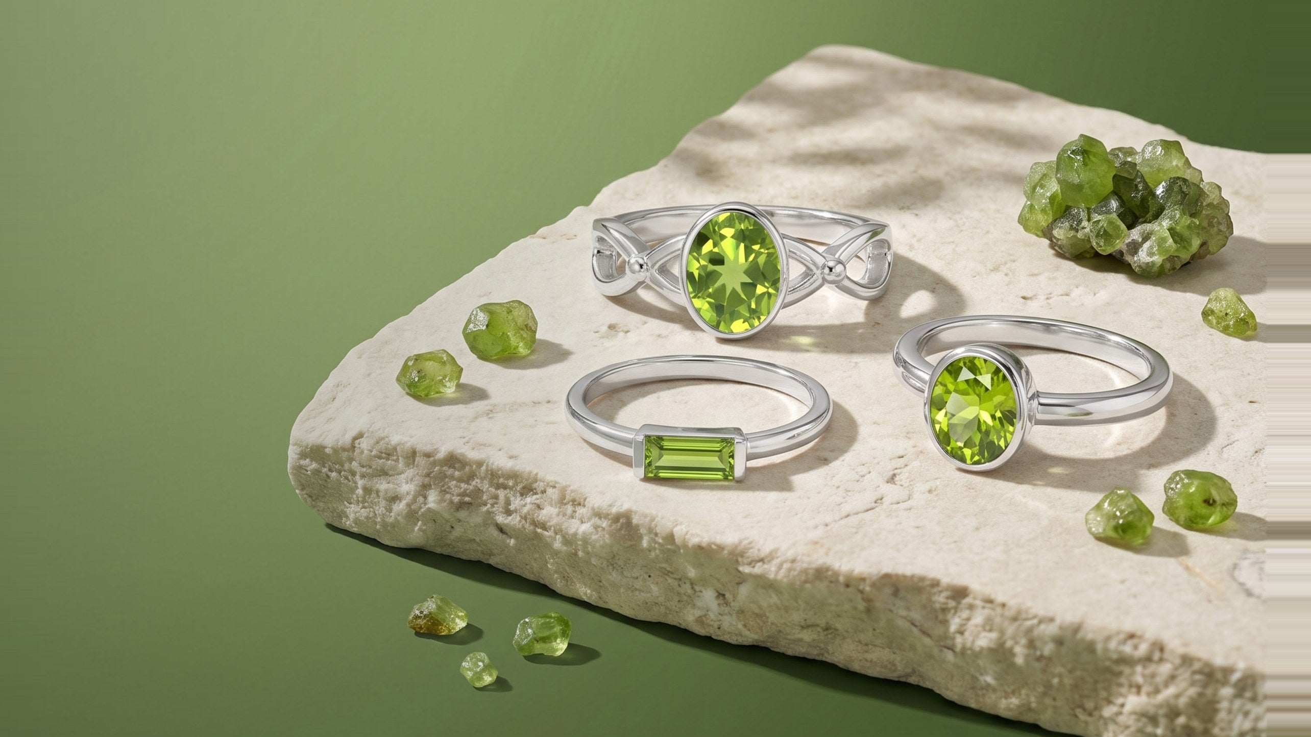 August birthstone — Peridot jewelry, Natural Creations