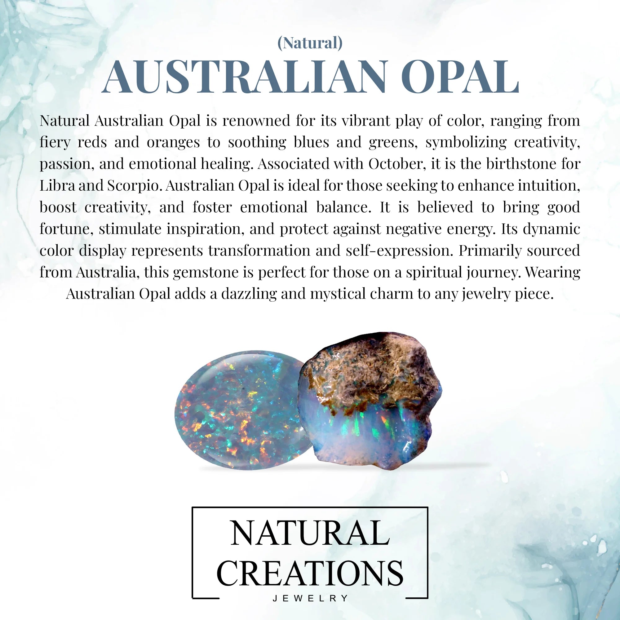 australian-opal bezel-set ring