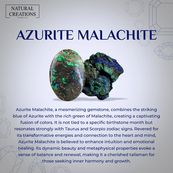 azurite malachite earrings 