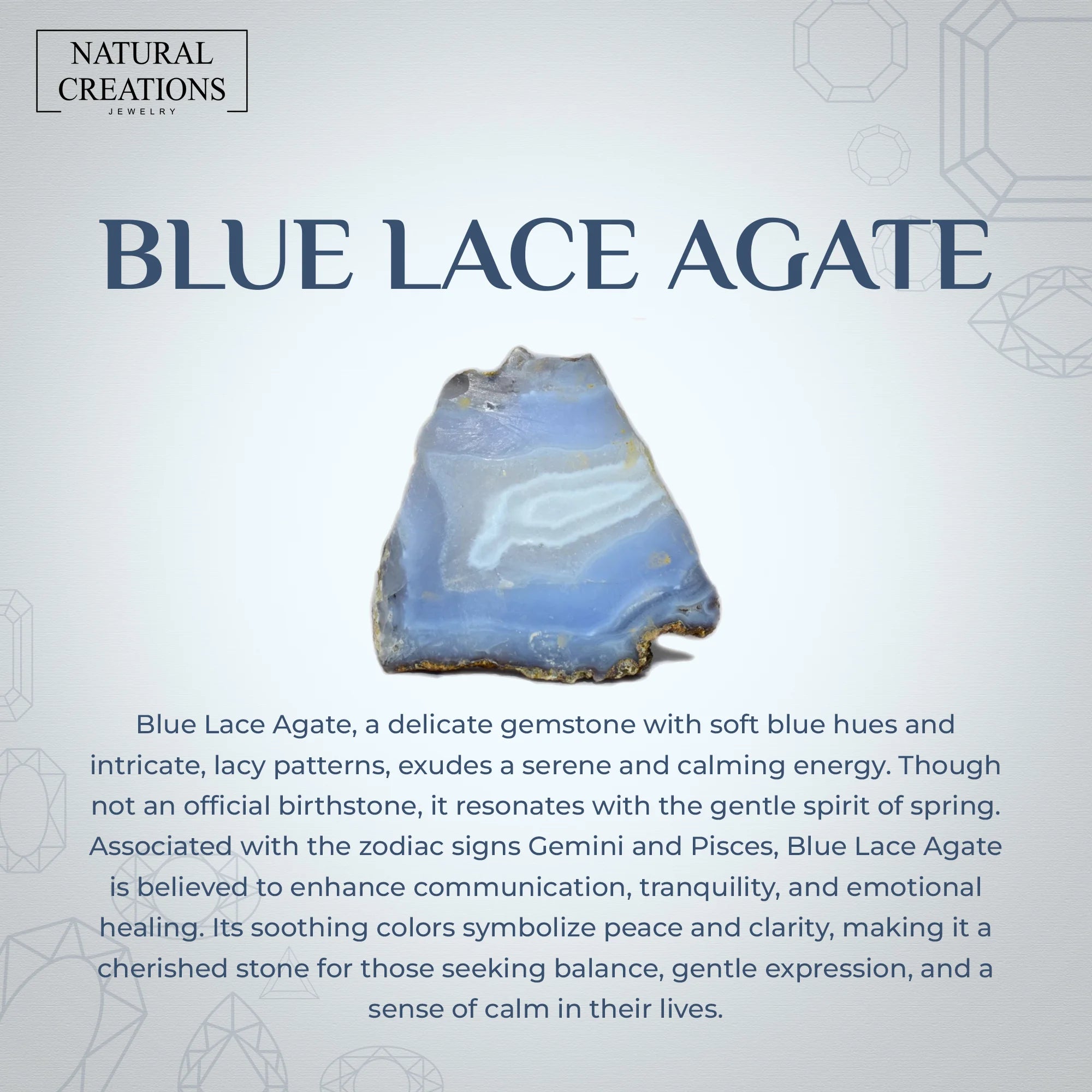 blue lace agate rough bracelet