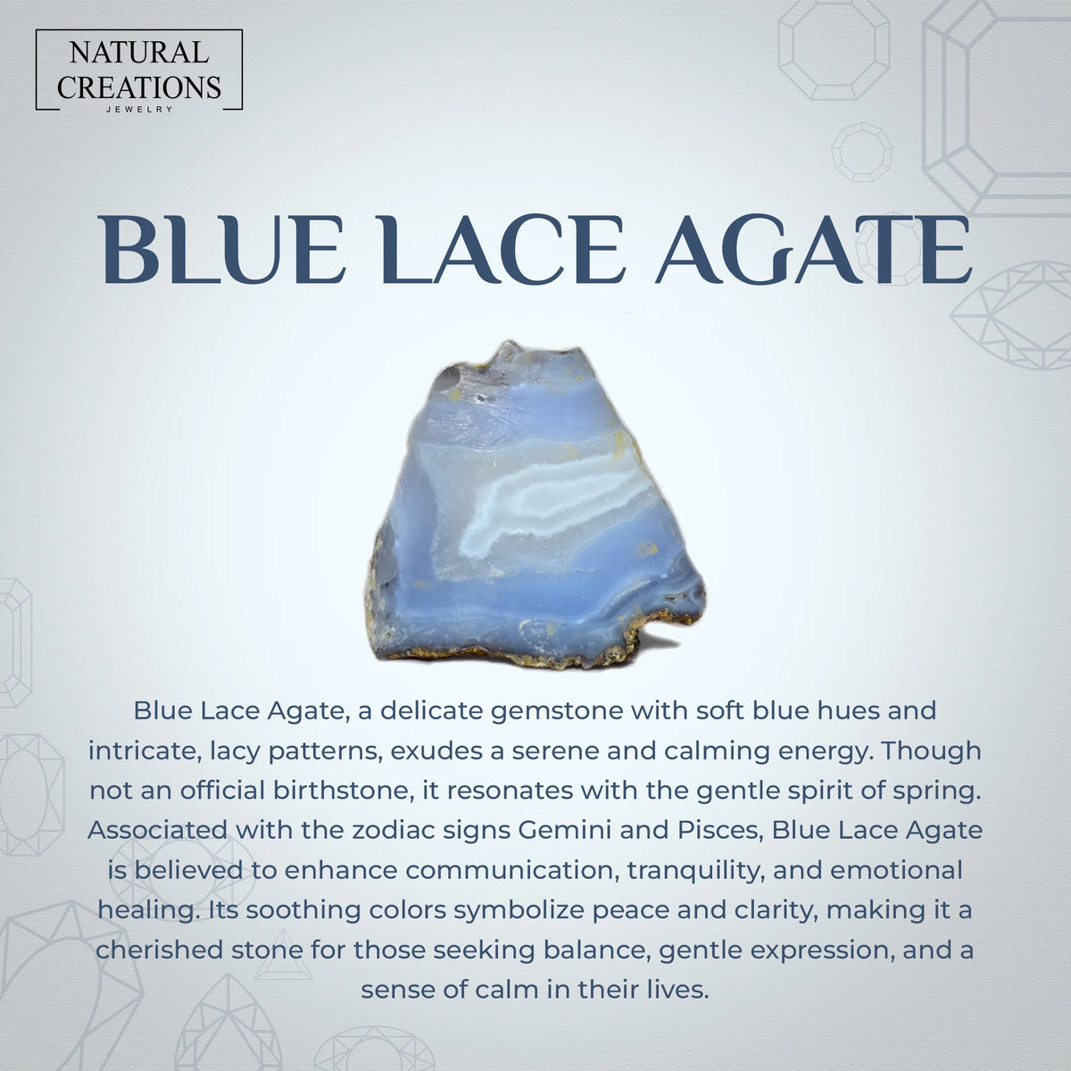 blue lace agate cab bracelet