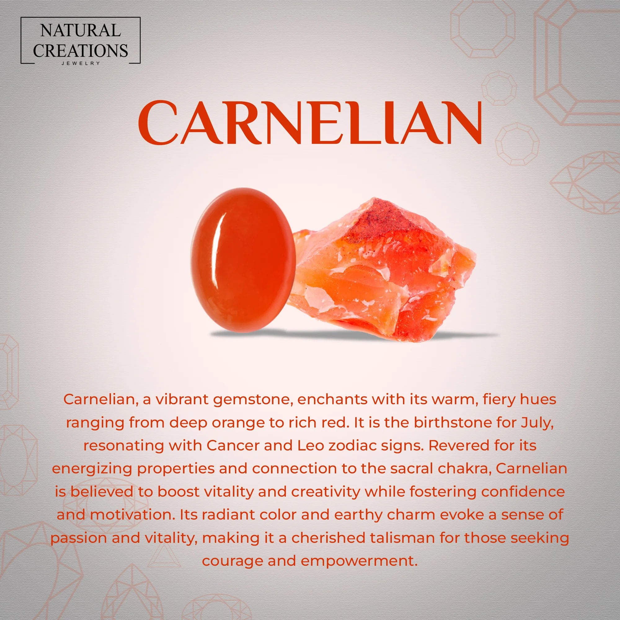 carnelian stackable bezel-set ring
