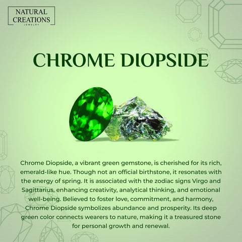 chrome diopside earrings 