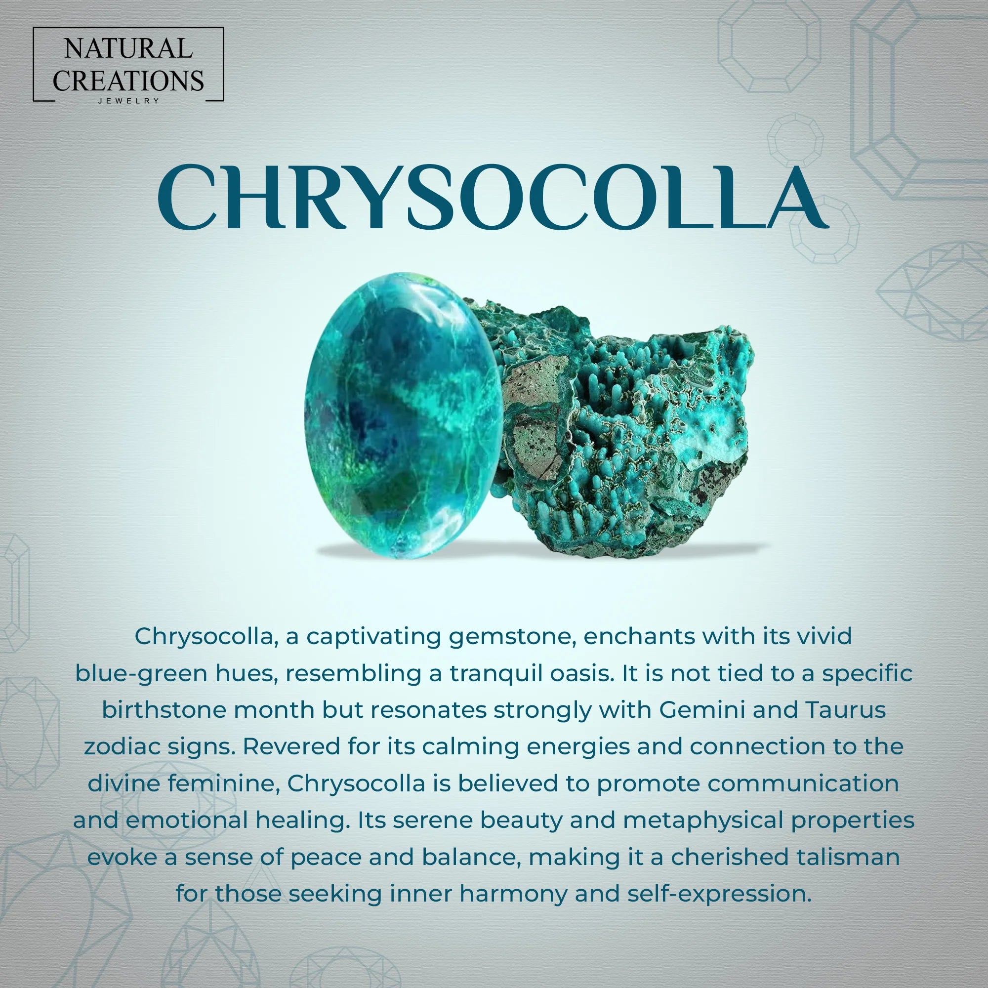 chrysocolla cab earrings