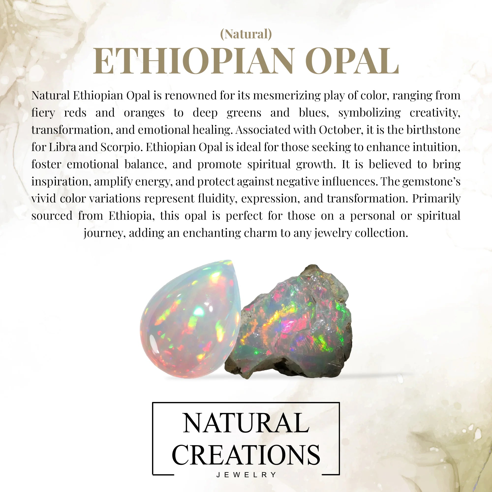 natural ethiopian opal rings