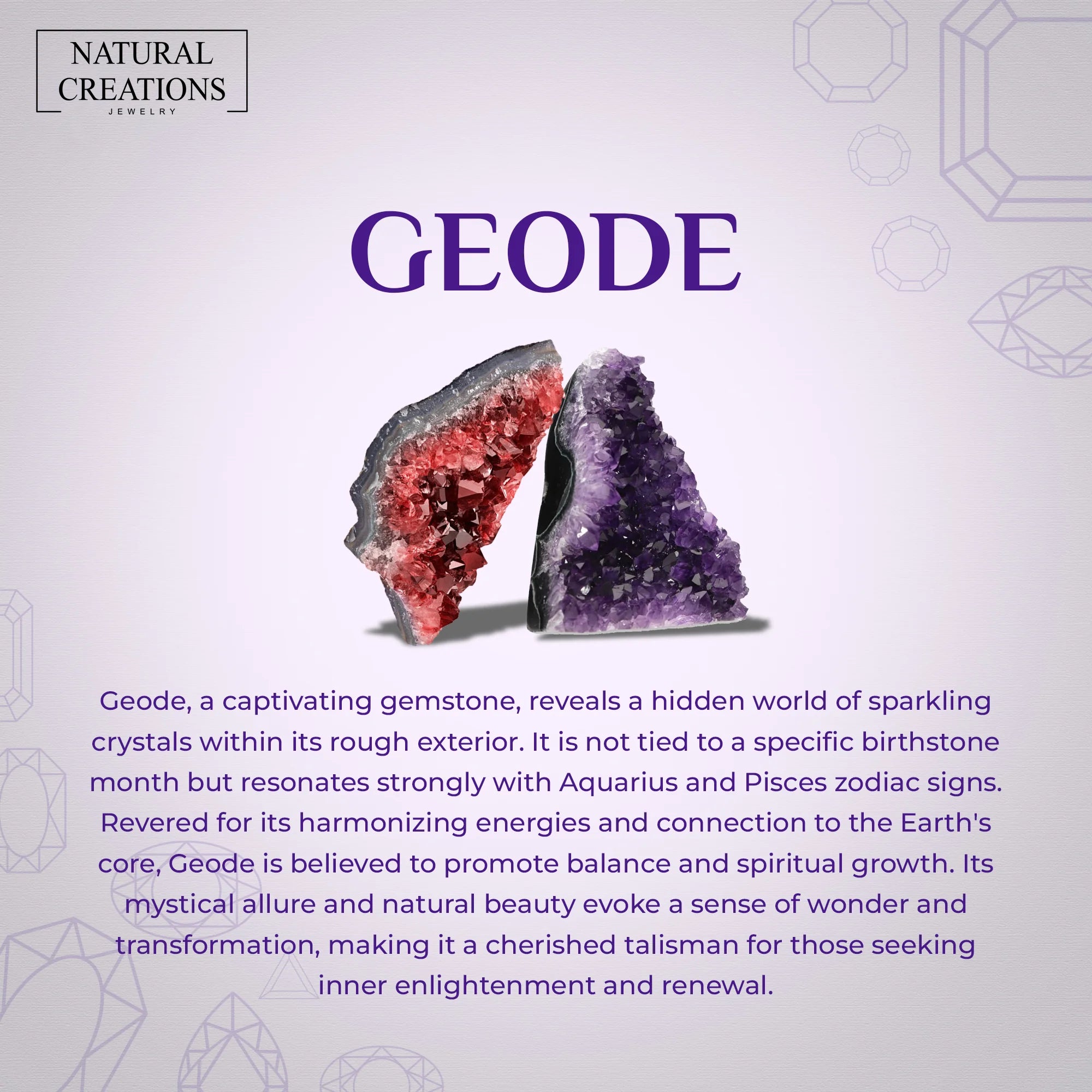 geode earrings 