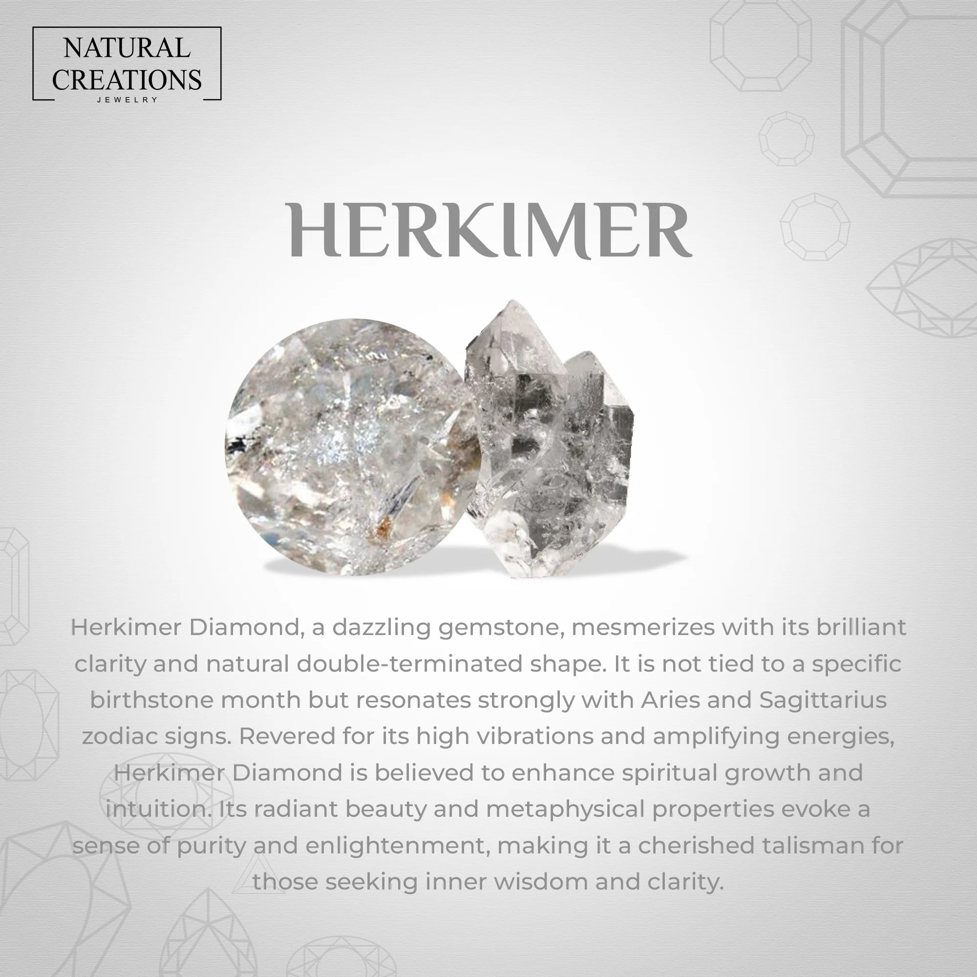 herkimer rough bracelet