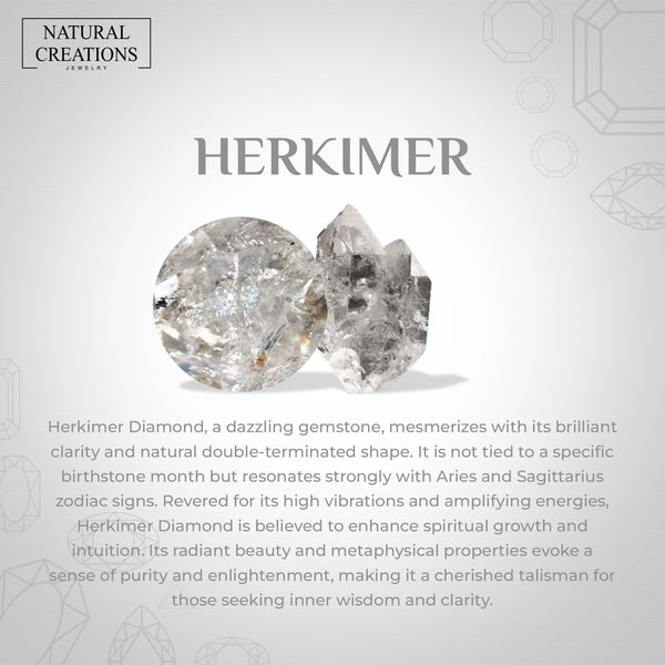 herkimer bezel-set ring
