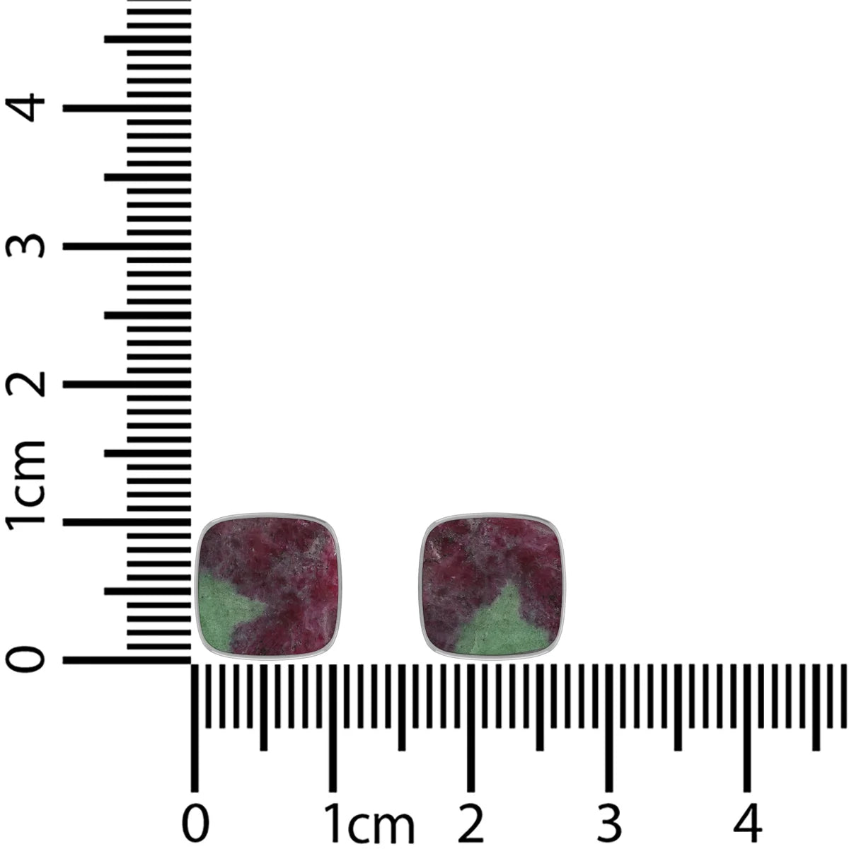 ruby zoisite earrings