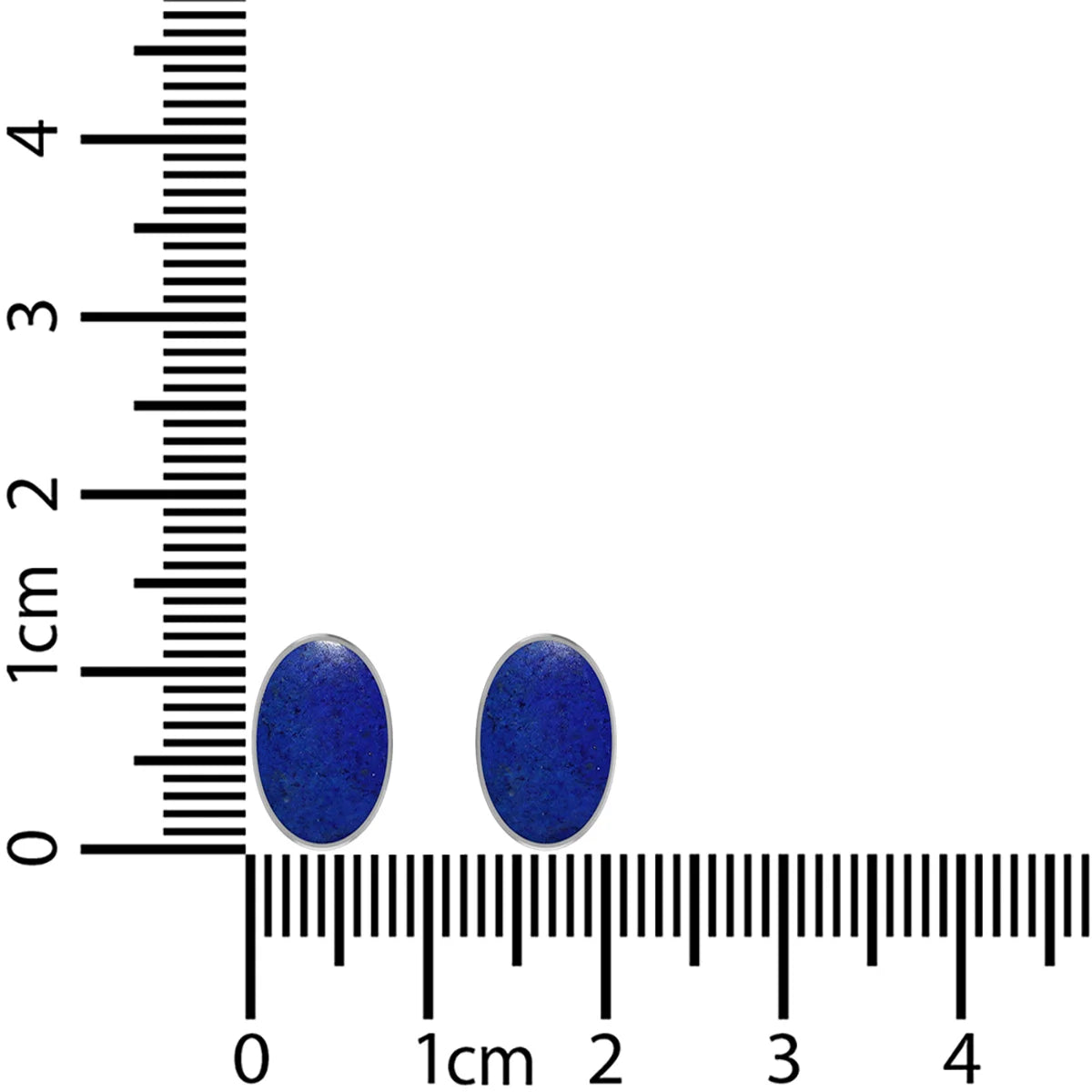 lapis lazuli cab earrings