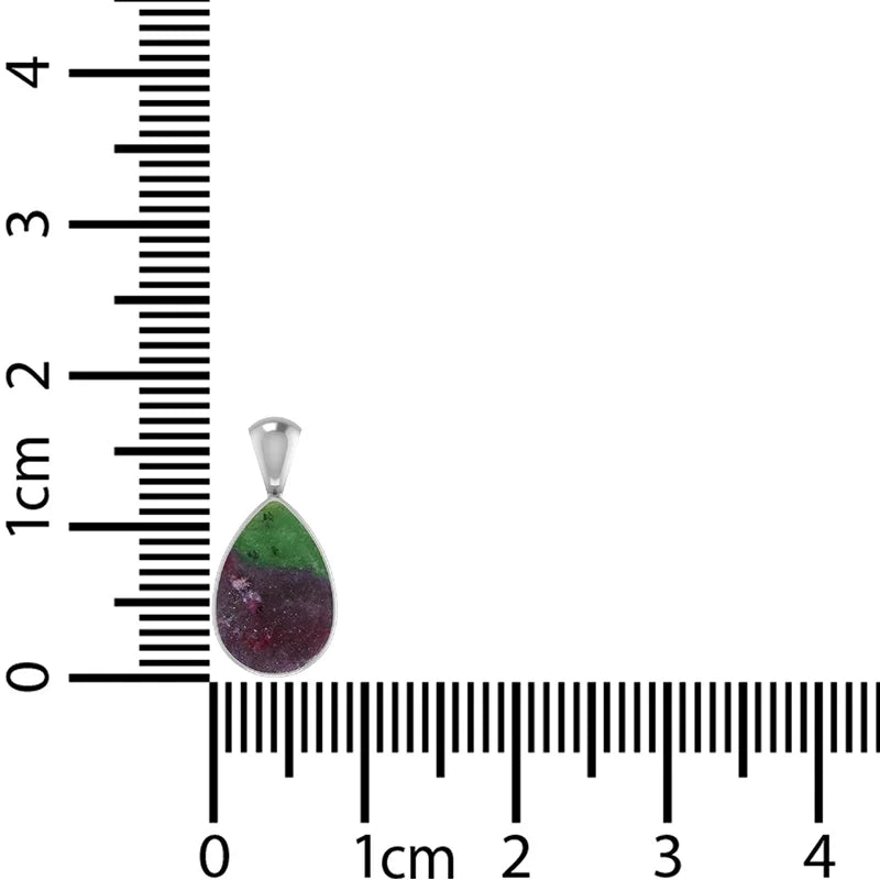 ruby zoisite pendant