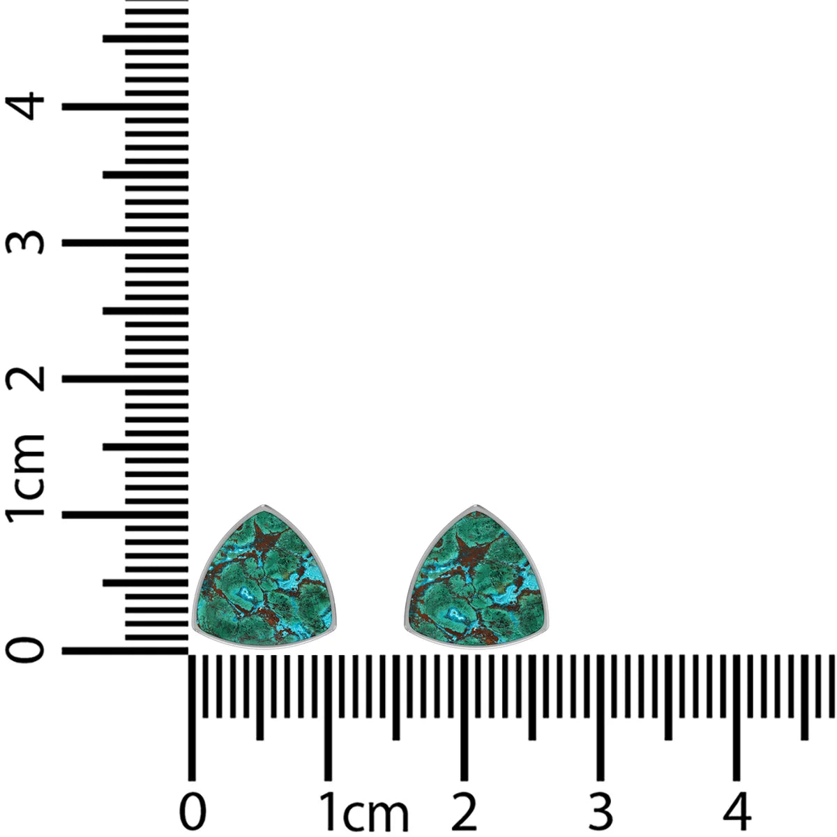 chrysocolla cab earrings