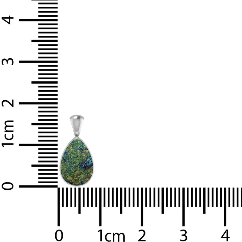 azurite malachite pendant